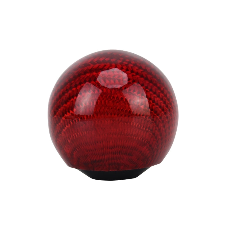 Universal Vehicle Car Shifter Cover Manual Automatic Carbon Fiber Ball Gear Shift Knob, Ball Gear Shift Knob, Black, Silver