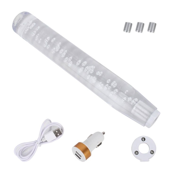 Universal Car Truck Transparent Bubble Colors LED Light Shift Knob Gear Lever Shifter, Length: 30cm, Length: 30cm - HoMEdemic™ 