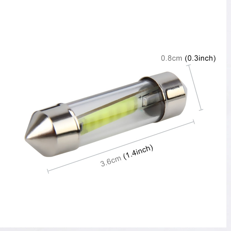 10 PCS 36mm 1W 6000K White Light Car Dome Lamp License LED Reading Light, DC 12V, 36mm - HoMEdemic™ 