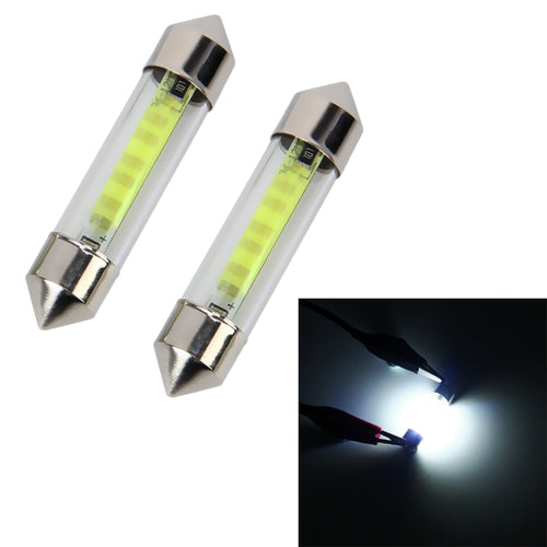 10 PCS 41mm 1W 6000K White Light Car Dome Lamp License LED Reading Light, DC 12V - HoMEdemic™ 