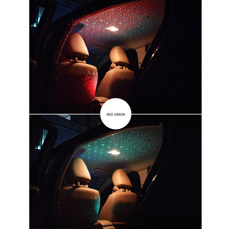 Car Roof Ceiling Decoration 5V Red Green LED Star Night Lights Projector Atmosphere Galaxy Lamp, Red Green, Red Blue - HoMEdemic™ 