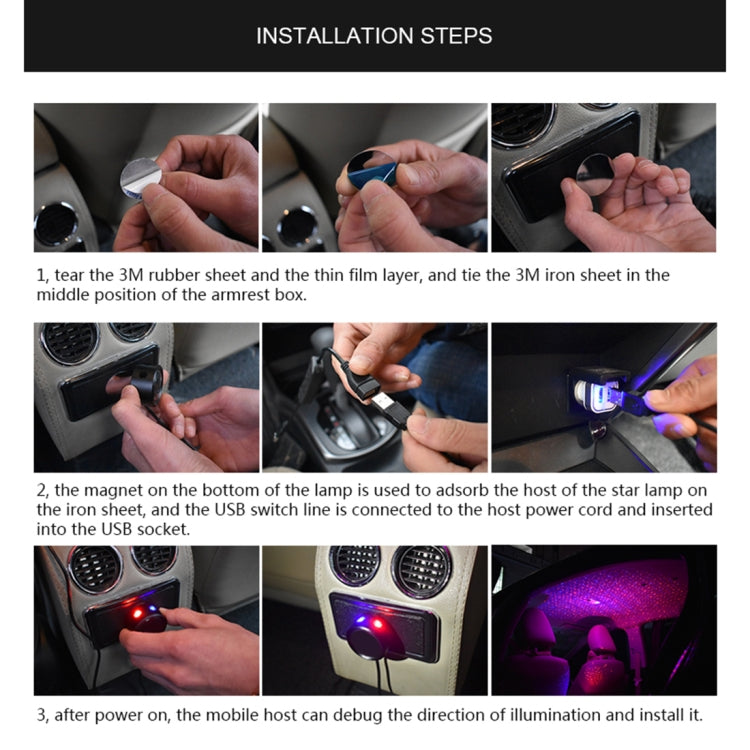 Car Roof Ceiling Decoration 5V Red Green LED Star Night Lights Projector Atmosphere Galaxy Lamp, Red Green, Red Blue - HoMEdemic™ 