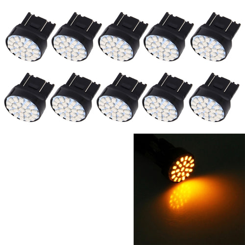 10 PCS T20/7443 Car Auto Lamp 1.2W 22-SMD 1206 LED Bulbs Brake Light - HoMEdemic™ 