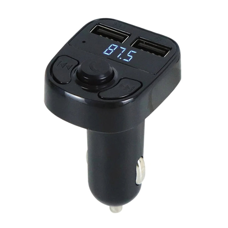 X8 Car MP3 Wireless Stereo Music Player Full Frequent FM Transmitter Wireless Car Charger Adapter with Dual USB Ports Digital Display Support U Disk and TF Card Wireless Headset for Mobile Phone, X8  3 in 1 - HoMEdemic™ 