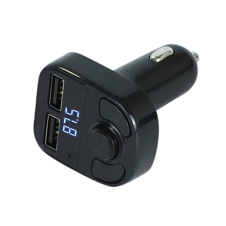 X8 Car MP3 Wireless Stereo Music Player Full Frequent FM Transmitter Wireless Car Charger Adapter with Dual USB Ports Digital Display Support U Disk and TF Card Wireless Headset for Mobile Phone, X8  3 in 1 - HoMEdemic™ 