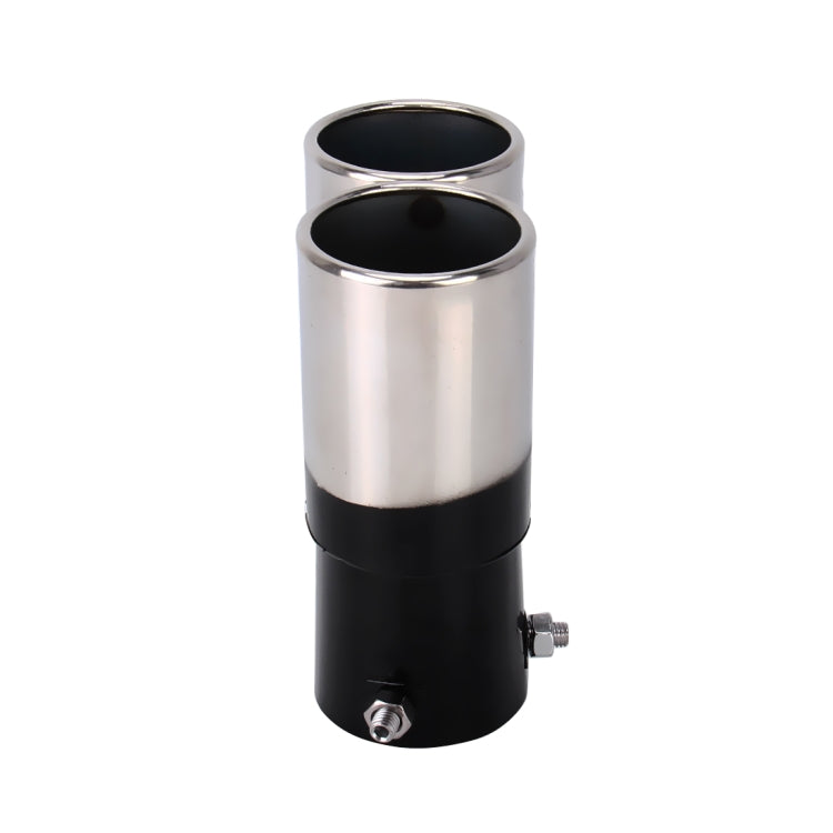Universal Car Styling Stainless Steel Straight Double Outlets Exhaust Tail Muffler Tip Pipe, Straight Double - HoMEdemic™ 