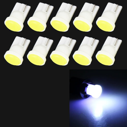 10 PCS T10/W5W/194/501/168 0.4W 20LM 6500K COB Bulbs Car Reading Lamp Clearance Light, DC 12V - HoMEdemic™ 