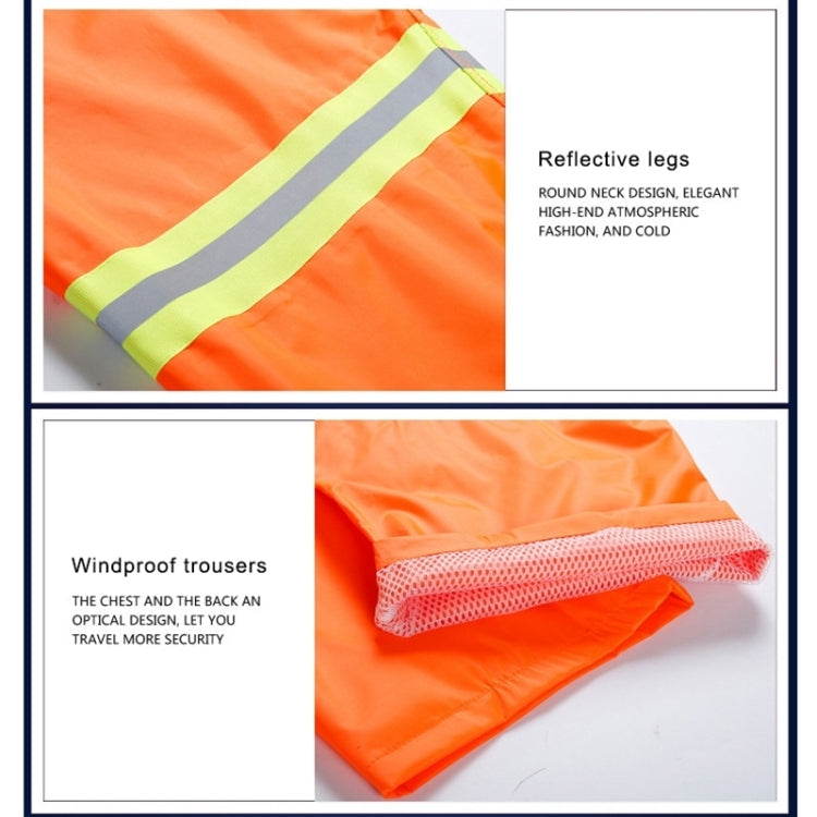 Adult Split Reflective Raincoats Rain Pants Cleaners Waterproof Clothes Labor Insurance Safety Sanitation Suits, Size: M - HoMEdemic™ 