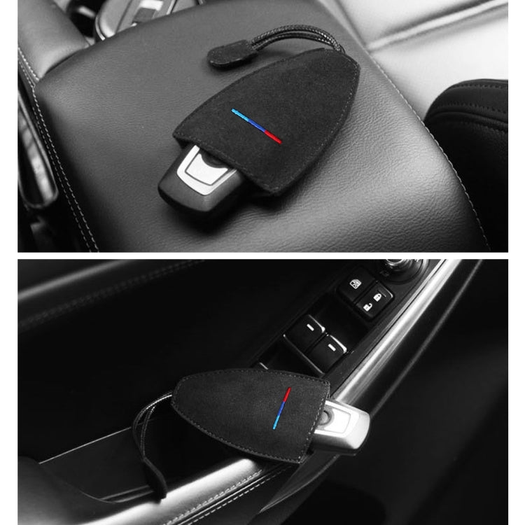 Universal Car Remote Smart Key Case Suede Protective Cover, Light Blue - HoMEdemic™ 