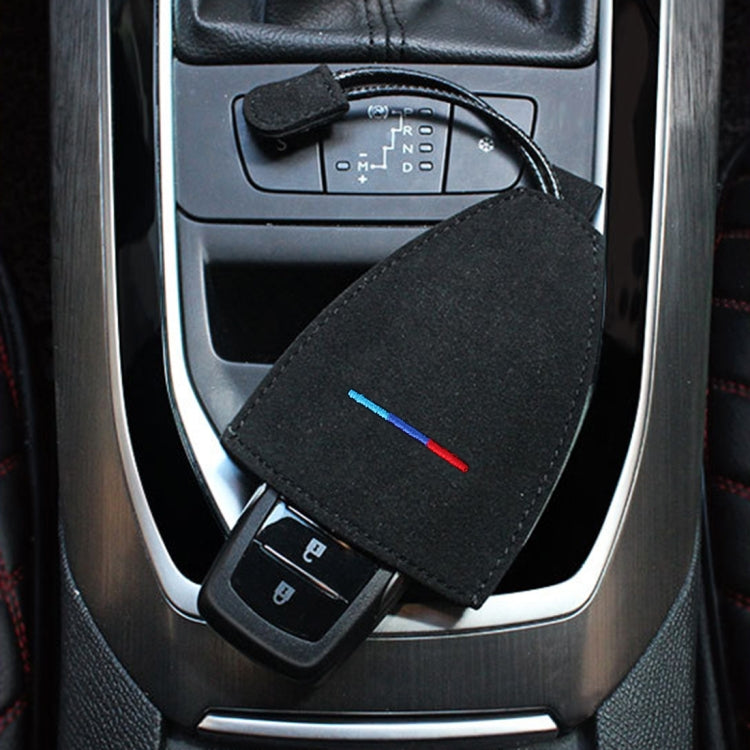Universal Car Remote Smart Key Case Suede Protective Cover, Light Blue - HoMEdemic™ 