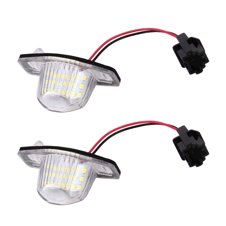 2 PCS DC 12V 2W 120LM 6000K LED License Plate Light 18-SMD 3528 Bulbs Lamps for Honda JAZZ(FIT) 02-17, Odyssay 08-17, Stream 01-05, CR-V 07-17, For Honda JAZZ(FIT) - HoMEdemic™ 