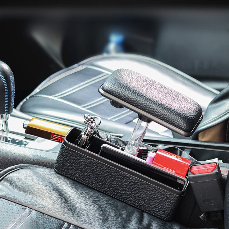 Universal Car Multi-functional Console Side Pocket Seat Gap Side Storage Box with Elbow Support Pad, with Pad