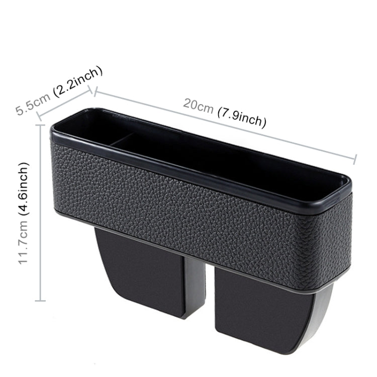 Universal Car Multi-functional Console Side Pocket Seat Gap Side Storage Box, without Pad