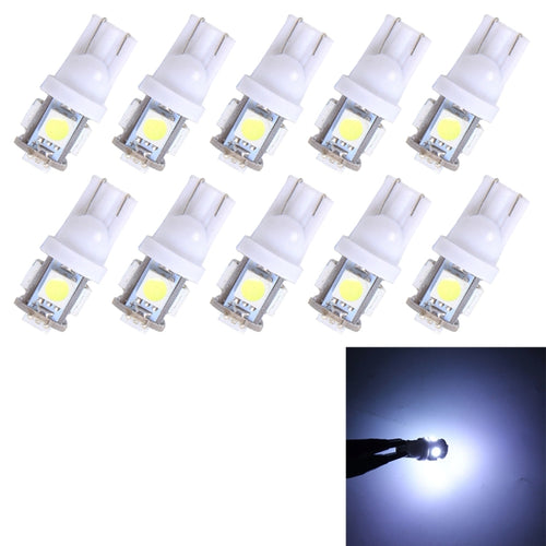 10PCS T10 3W 5500K SMD 5050 5 LED Car Clearance Lights Lamp, DC 12V - HoMEdemic™ 