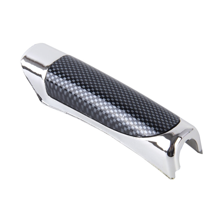 SHUNWEI SD-2002 Car Auto Universal Carbon Fiber Plastic Anti Slip Parking Hand Brake Cover Case Sleeve Black with Sticker Strip - HoMEdemic™ 