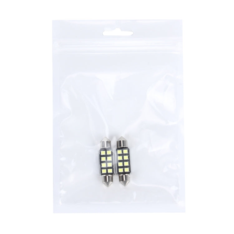 2 PCS 3W 200 LM 6000K 36MM 8 SMD-2835 LEDs Bicuspid Port Decoding Car Dome Lamp LED Reading Light, DC 12V, 36MM - HoMEdemic™ 