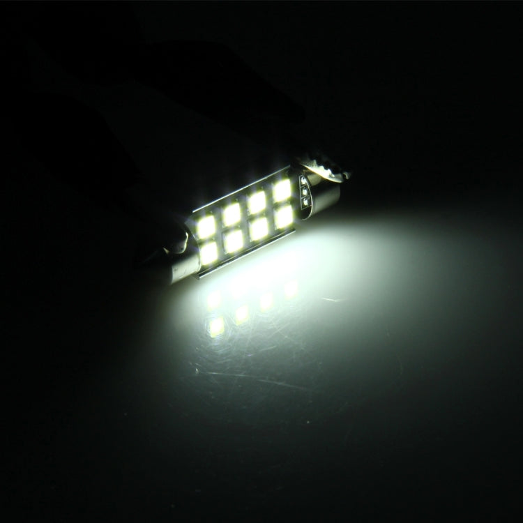 2 PCS 3W 200 LM 6000K 36MM 8 SMD-2835 LEDs Bicuspid Port Decoding Car Dome Lamp LED Reading Light, DC 12V, 36MM - HoMEdemic™ 