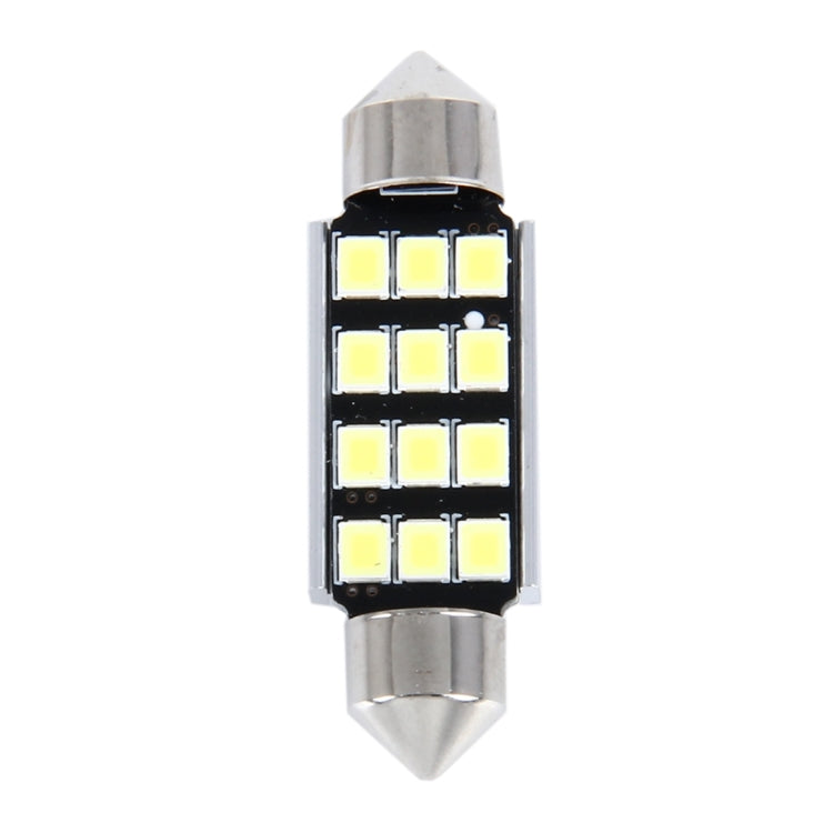 2 PCS 3.5W 250 LM 6000K 39MM 12 SMD-2835 LEDs Bicuspid Port Decoding Car Dome Lamp LED Reading Light, DC 12V, 39MM - HoMEdemic™ 
