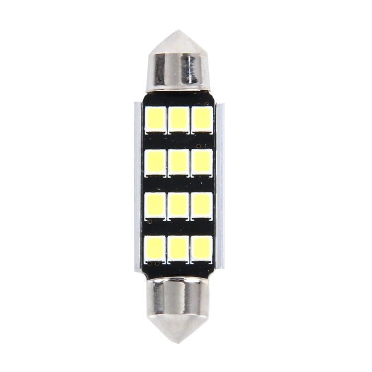 2 PCS 3.5W 250 LM 6000K 41MM 12 SMD-2835 LEDs Bicuspid Port Decoding Car Dome Lamp LED Reading Light, DC 12V, 41MM - HoMEdemic™ 