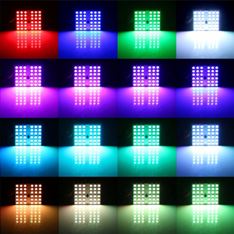 2 PCS 18W Auto Flash Strobe Fade Smooth Remote Controlled Colorful LED Roof Decorative Lamp with 36 SMD-5050 LED, DC 12V, 36 SMD-5050 LEDs - HoMEdemic™ 