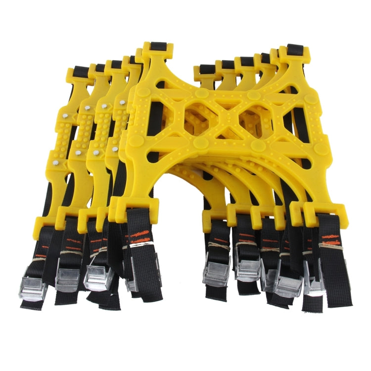 6 PCS Car Snow Tire Anti-skid Chains Yellow Chains For Family Car, Anti-skid Chains 5 - HoMEdemic™ 