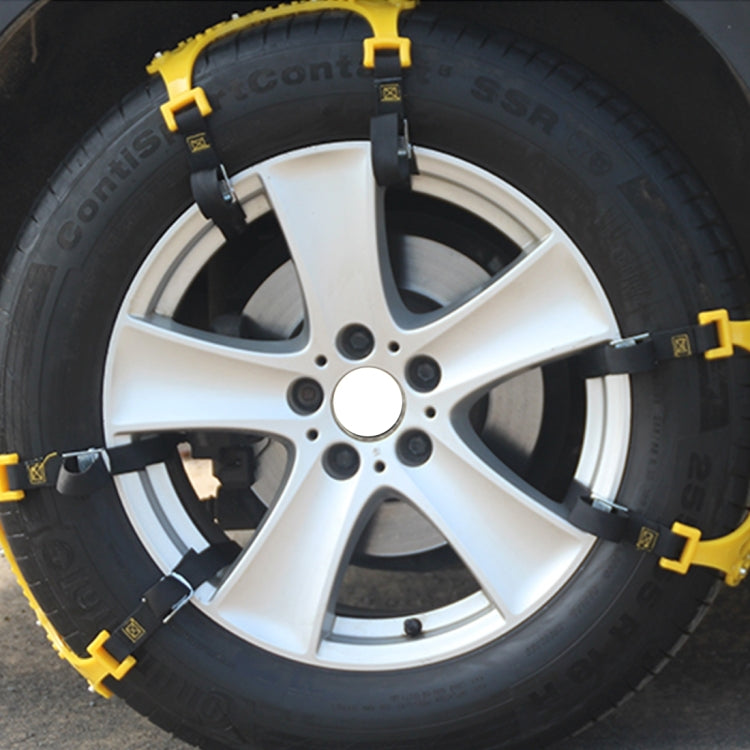 6 PCS Car Snow Tire Anti-skid Chains Yellow Chains For Family Car, Anti-skid Chains 5 - HoMEdemic™ 