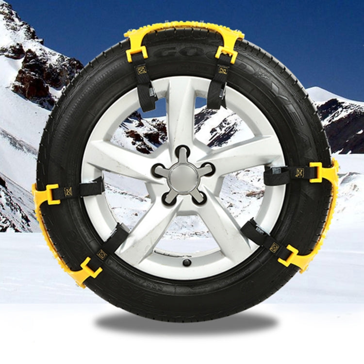 6 PCS Car Snow Tire Anti-skid Chains Yellow Chains For Family Car, Anti-skid Chains 5 - HoMEdemic™ 