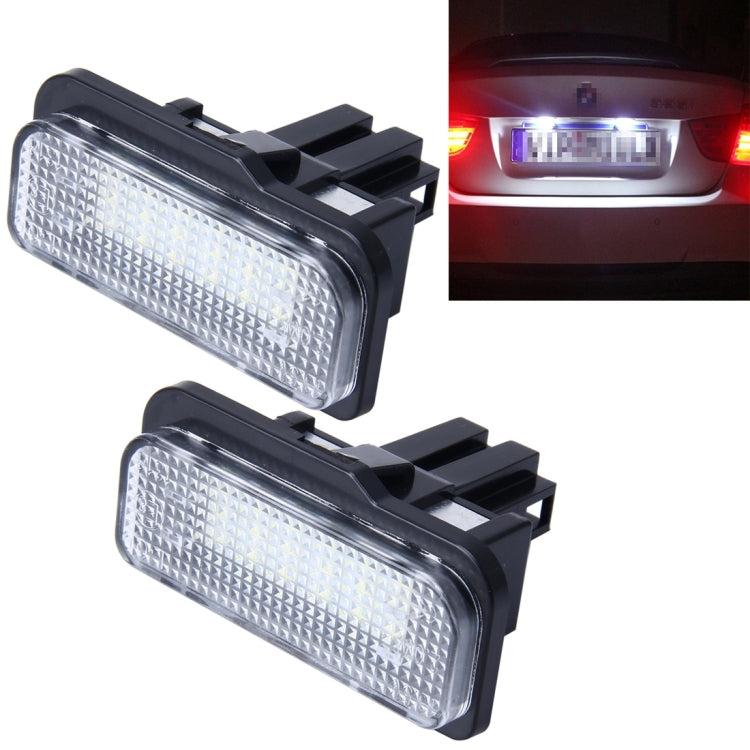 2 PCS Canbus License Plate Light with 24 SMD-3528 Lamps for Benz, For Benz - HoMEdemic™ 