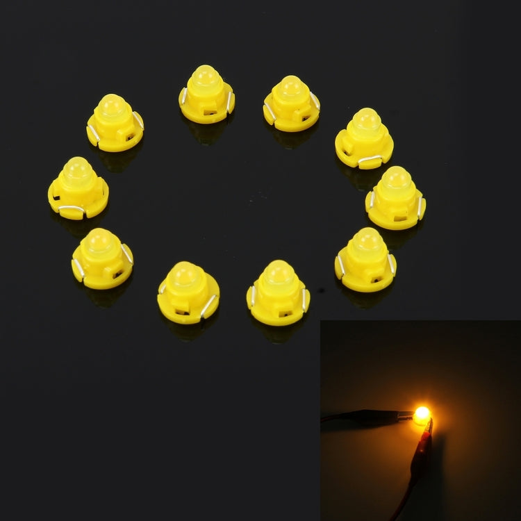 10PCS 2W T4.7 Wedge Instrument Panel LED Light Dashboard Gauge Cluster Indicator Lamp Bulb, 2W  T4.7, 2W T4.7