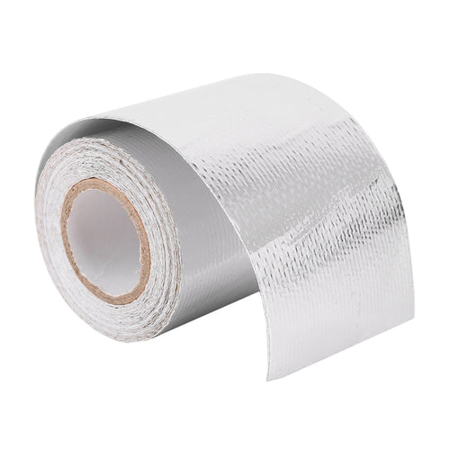 5m Exhaust Wrap Auto Motor Exhaust Heat Shield Aluminum Foil Paper Heat Resistant Wrap (Silver) - HoMEdemic™ 