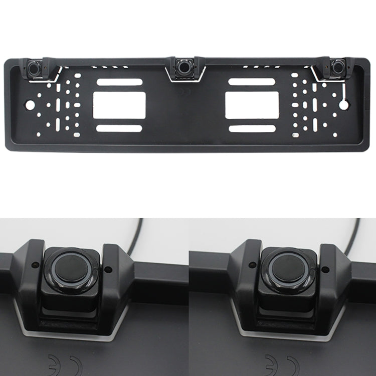 PZ300L-W Wireless Europe Car License Plate Frame Parking Sensors Reversing Radar with 3 Radar Detector, PZ300L-W - HoMEdemic™ 
