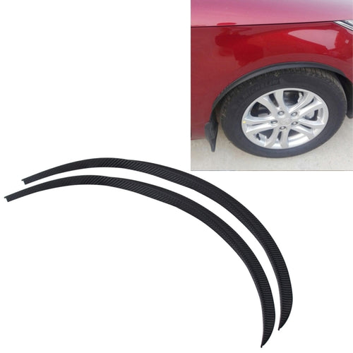 2 PCS 54cm Car Stickers Rubber Large Round Arc Strips Universal Fender Flares Wheel Eyebrow Decal Sticker Eyebrow Car-covers Black Striped Round Arc Strips - HoMEdemic™ 