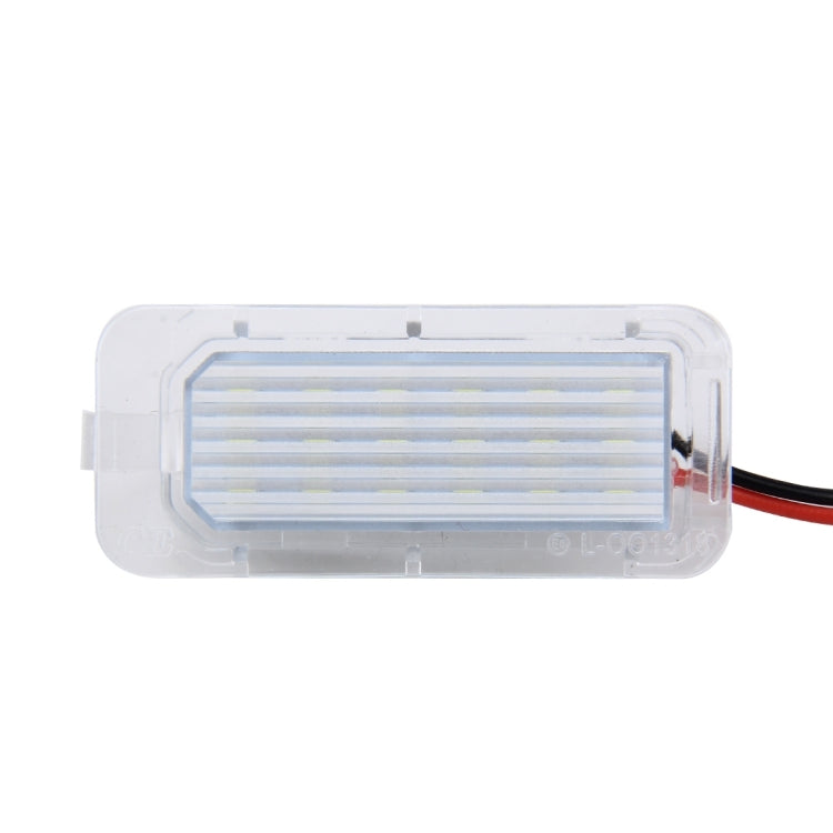 2 PCS License Plate Light with 18  SMD-3528 Lamps for Ford,2W 120LM,6000K, DC12V(White Light), For Ford - HoMEdemic™ 