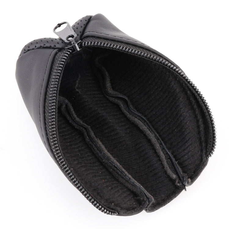 Universal Nonslip Breathable Genuine Leather Car Gear Shift Knob Cover