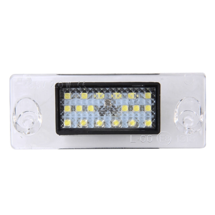 2 PCS License Plate Light with 18  SMD-3528 Lamps for Audi，2W 120LM, DC12V (White Light), For Audi  with 18 SMD-3528 Lamps - HoMEdemic™ 