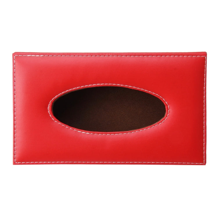 Universal Home Office Hotel Car Facial Tissue Box Case Holder Tissue Box Fashion and Simple Paper Napkin Bag (Not Include Napkin), Without Napkin(Red)