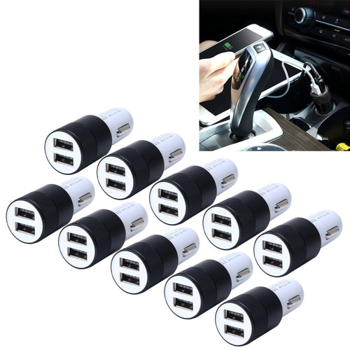 10 PCS Car Auto 5V Dual USB 2.1A/1A Cigarette Lighter Adapter for Most Phones - HoMEdemic™ 