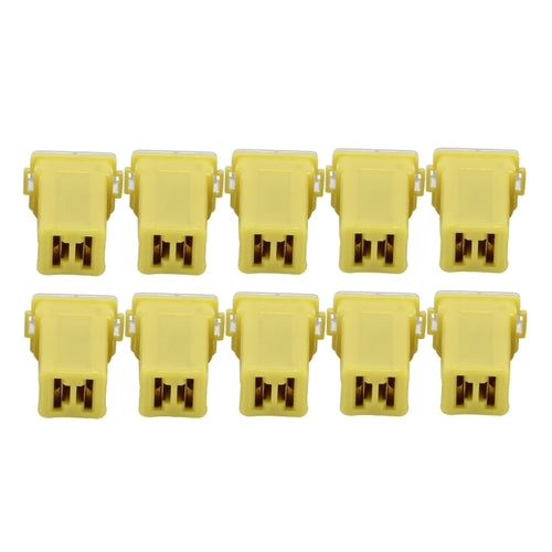 10 PCS Vehicle Car Plastic Shell Straight Female Terminal Push in Blade Cartridge PAL Fuse 60Amp 32V - HoMEdemic™ 