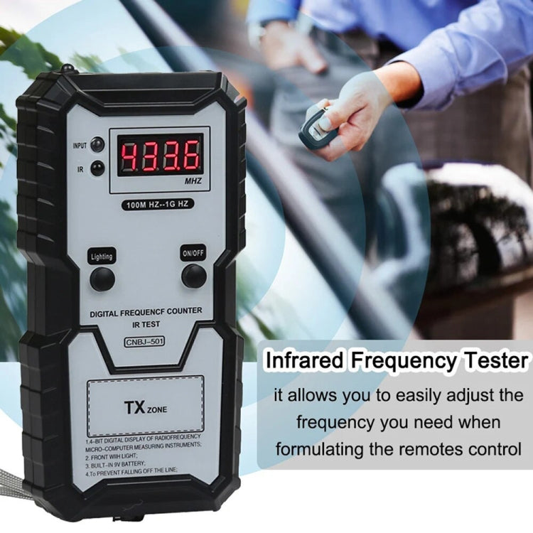 CNBJ-501 100M-1GHz Infrared Frequency Tester - HoMEdemic™ 