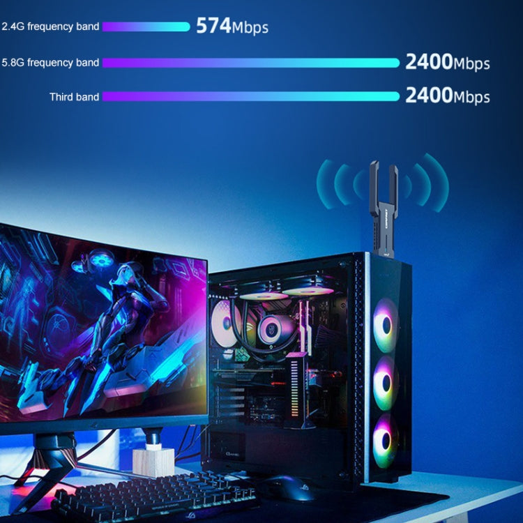 COMFAST 972AX 5400Mbps WiFi6 Free Drive USB Wireless Network Card - HoMEdemic™ 