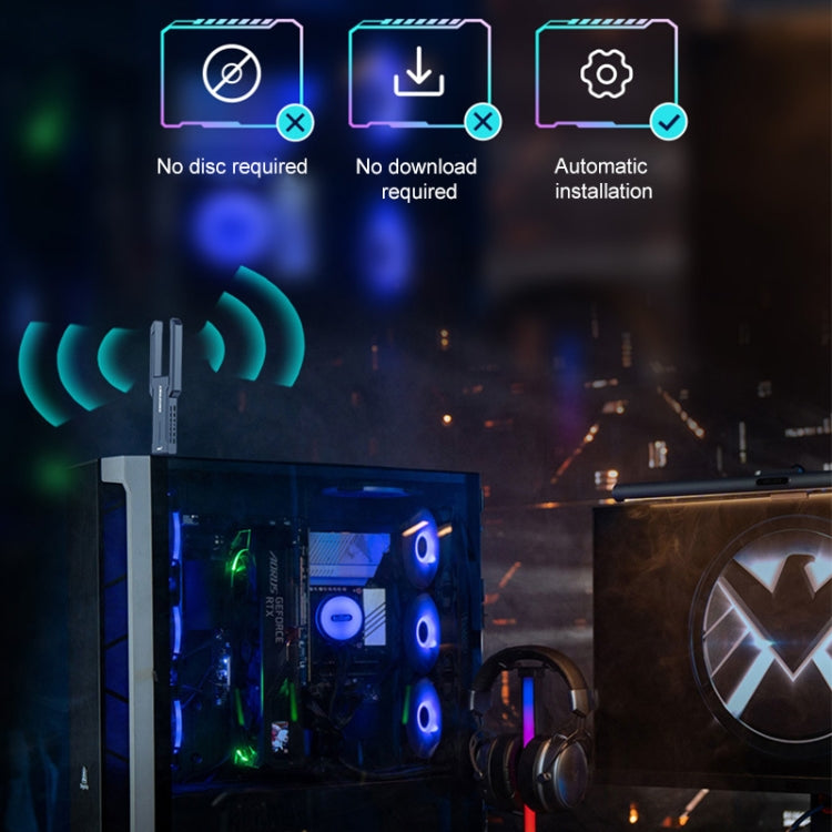 COMFAST 972AX 5400Mbps WiFi6 Free Drive USB Wireless Network Card - HoMEdemic™ 