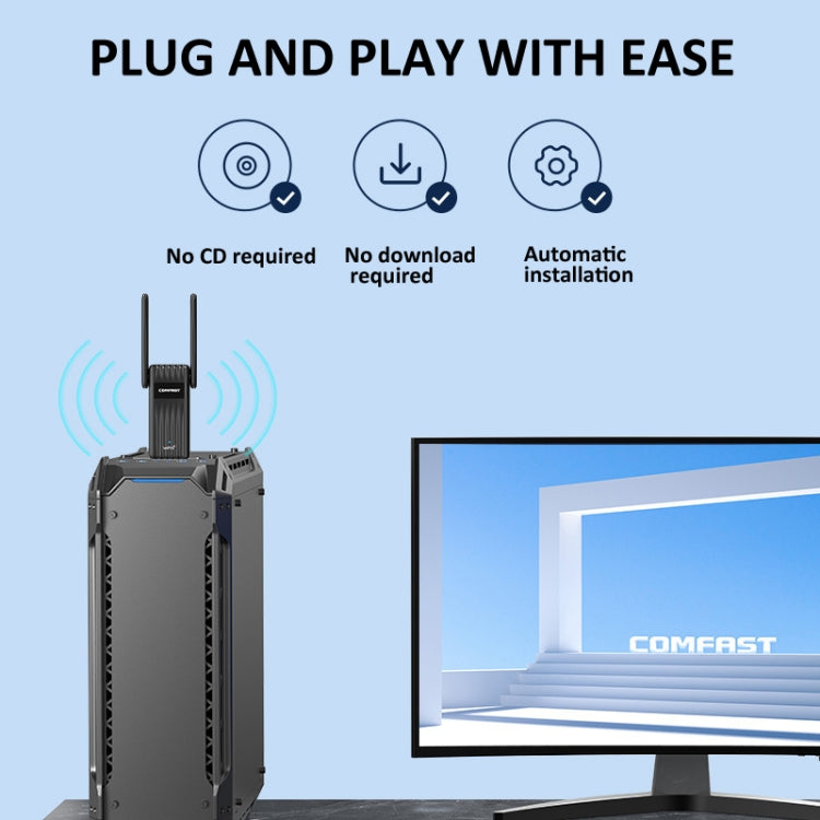 COMFAST CF-943F 900Mbps Wifi6 Bluetooth Network Card 2.4G/5G USB Adapter - HoMEdemic™ 