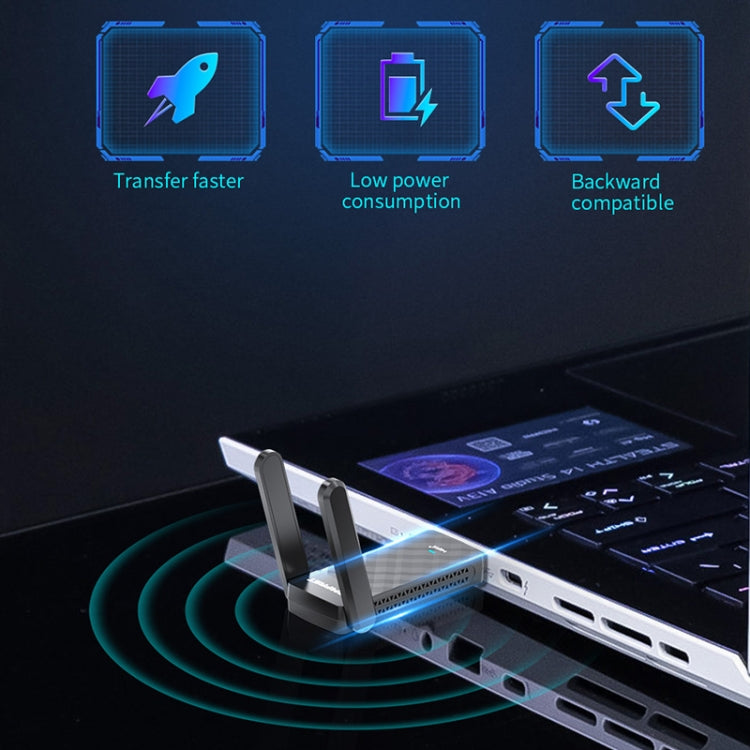 COMFAST CF-952AX V2 1800Mbps Dual Band Wireless Network Card WiFi6 USB Adapter - HoMEdemic™ 