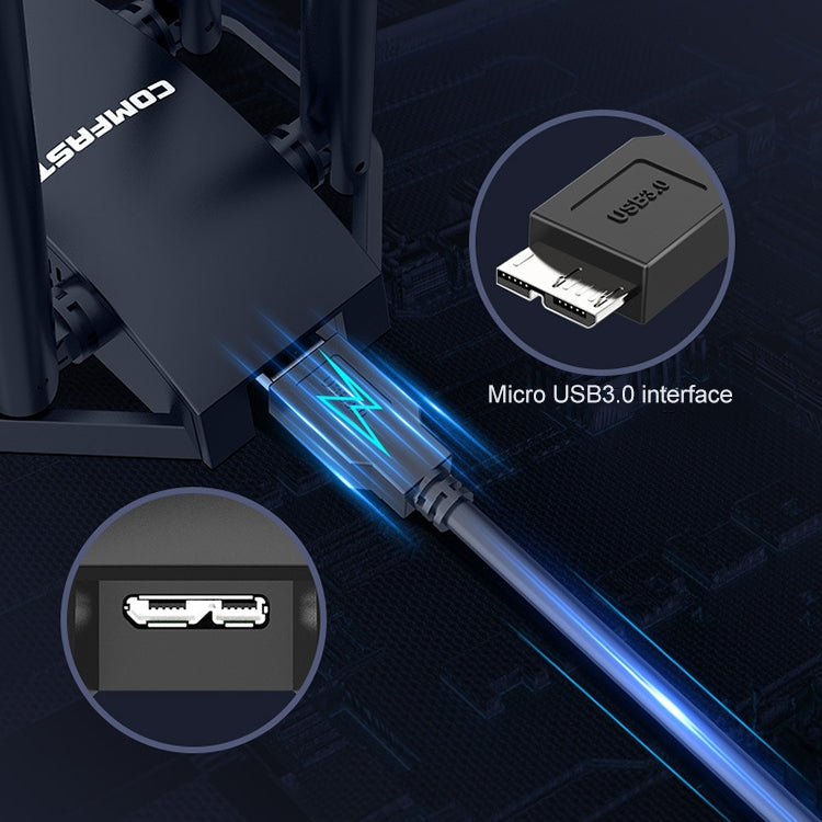 COMFAST CF-966AX Free-drive Dual Band 1800Mbps USB3.0 High Power Wireless WiFi 6 Adapter - HoMEdemic™ 