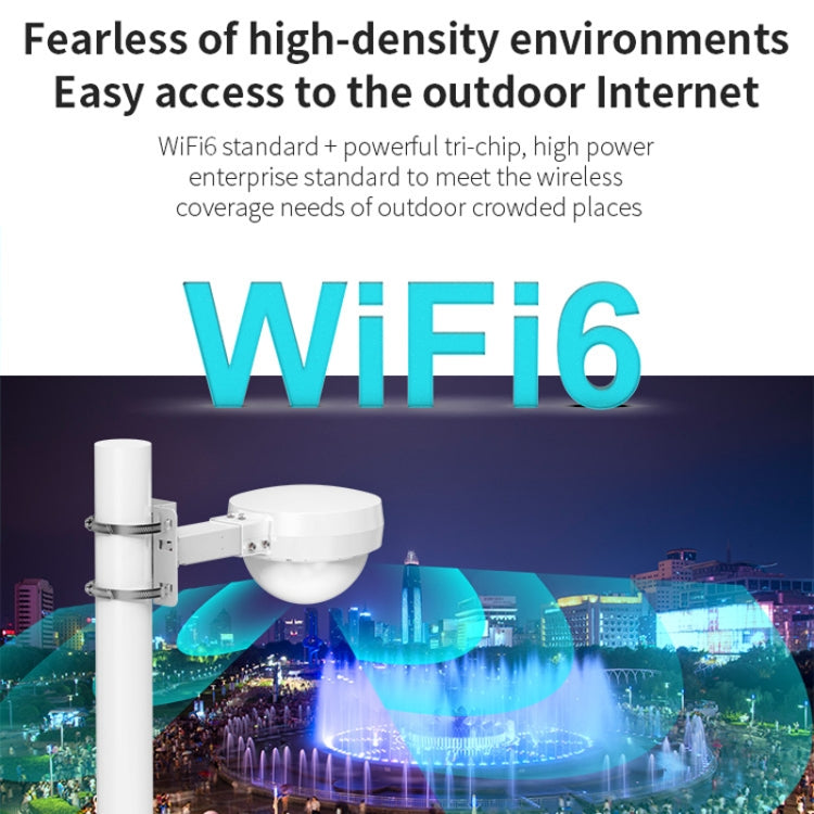 COMFAST WA933 Wi-Fi6  3000Mbps Outdoor Access Point Dual Band Waterproof Wireless Router Support VLAN(UK Plug) - HoMEdemic™ 