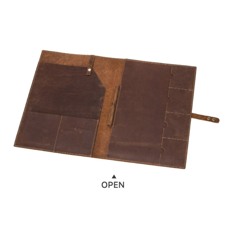 CONTACTS FAMILY CF2002 Retro Crazy Horse Texture Multifunctional Protective Cover  Leather Tablet Case for iPad Pro 12.9 2020 / 2021 / 2018(Coffee) - HoMEdemic™ 