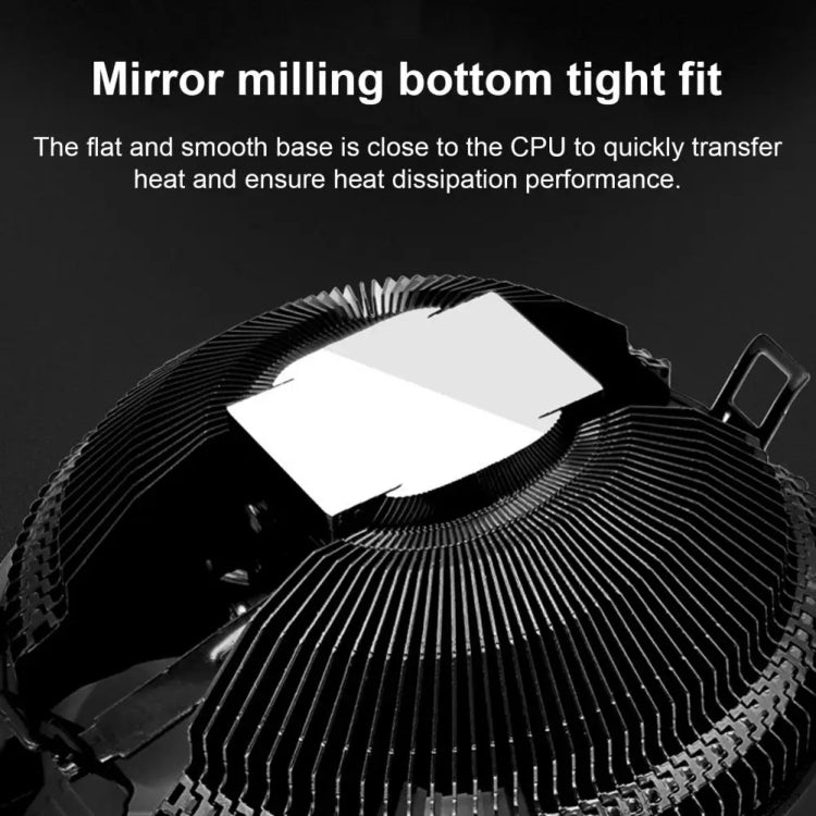 COOLMOON CPU Cooler Desktop Computer Auto Color Change Multi-Platform Mute Cooling Fan(Colorful Fine Aperture) - HoMEdemic™ 