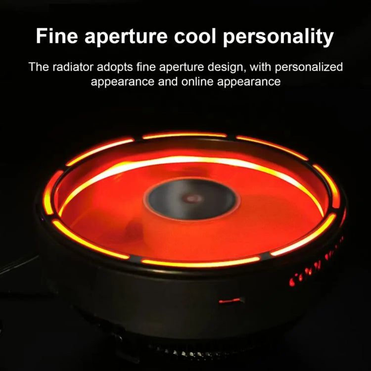 COOLMOON CPU Cooler Desktop Computer Auto Color Change Multi-Platform Mute Cooling Fan(Colorful Fine Aperture) - HoMEdemic™ 