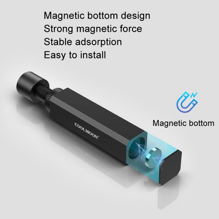 COOLMOON Graphics Card Stand Desktop Computer Graphics Card Vertical Top Support Bracket Screw Telescopic Support Rods, Adjustable Height: 7.5-12cm (Black) - HoMEdemic™ 