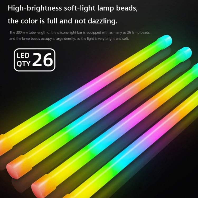 COOLMOON Y360 Round Tube Multi-interface ARGB Chassis Light Bar Computer Decorative Silicone LED Lamp Strip - HoMEdemic™ 
